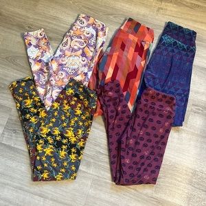 LulaRoe Leggings Bundle - Lot of 5 pairs “one size”